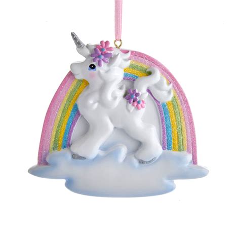 Unicorn With Rainbow Ornament Winterwood T And Christmas Shoppes