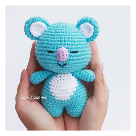 Koya Bt21 Koala Crochet Pattern Amigurumi Tutorial Pdf In English