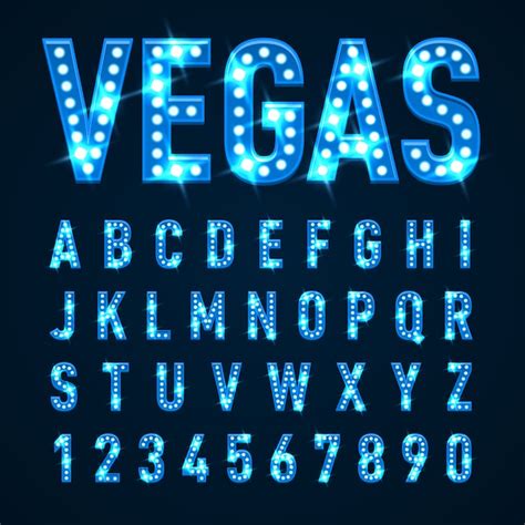 Premium Vector Las Vegas Font
