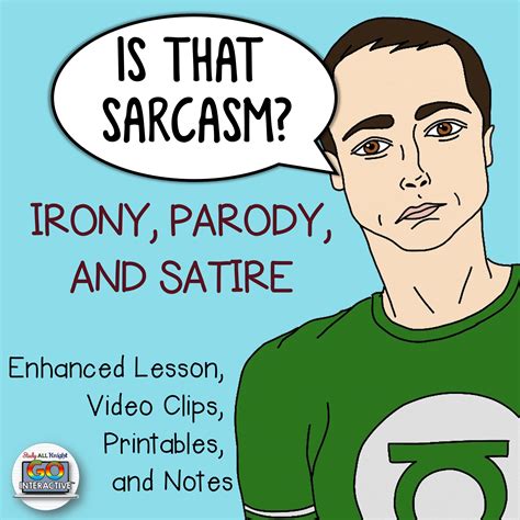 Sarcasm Irony Satire And Parody English Literary Devices Middle Babe English Language