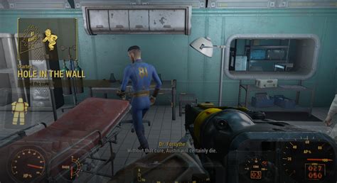 So, my problem is with the quest you get from vault 81, hole in the wall. Fallout 4 Guide - Finding Vault 81 and getting the Syringe Rifle