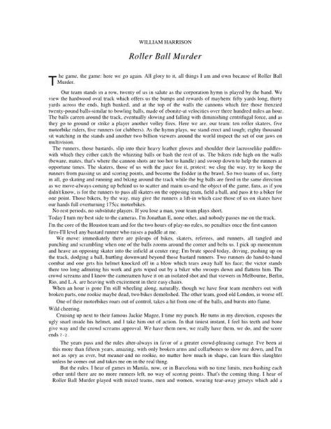 william harrison s roller ball murder pdf pdf room