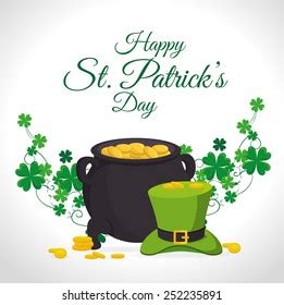 St Patricks Day Card Design Vector Stock Vector Royalty Free