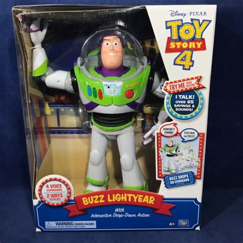Disney Pixar Toy Story 4 Buzz Lightyear With Interactive Drop Down
