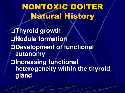 Ppt Simple Nontoxic Goiter Diffuse And Multinodular Powerpoint