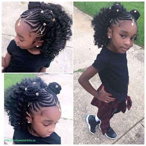 7 year old with beads and braids shared by katia | black image take your haircut to a new level with a amazing discolor. 7 Year Old Girl Hairstyles - Wavy Haircut