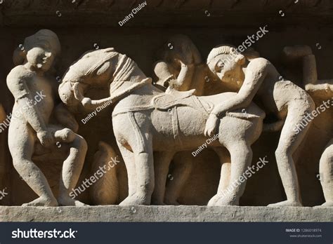 Erotic Sculptures Vishvanatha Temple Western Temples Stock Photo Edit