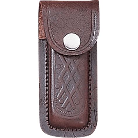 4 Inch Printed Brown Leather Sheath | Leather sheath, Leather, Brown leather