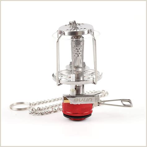 Portable Mini Gas Lantern Camping Propane Lantern Hanging Glass Lamp
