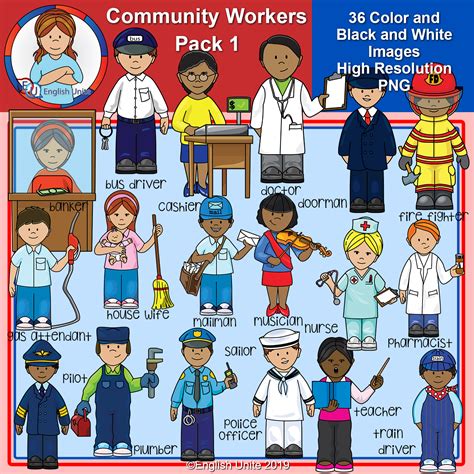 Free Printable Community Helpers Clipart Printable Templates By Nora
