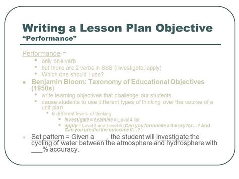 Concept Lesson Plan Examples