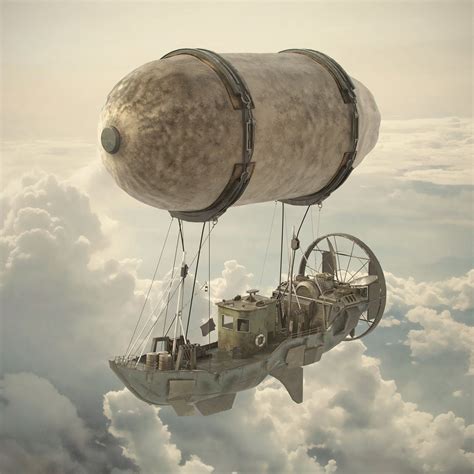 Flyboat Arnaud Bellour Steampunk Airship Steampunk Ship Steampunk Art