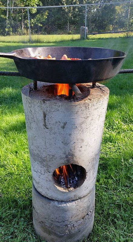Diy dual burner rocket stove is made from only 6 blocks!. DIY Rocket Stove - Thehomesteadingboards.com | Asadores de ...