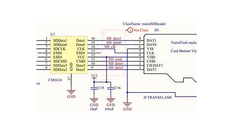mmc card reader circuit diagram