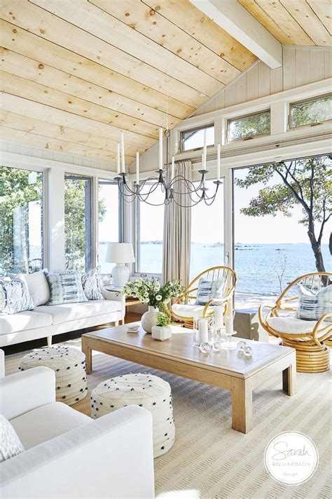 California Coastal Decor Interior Design Beach House Living Room
