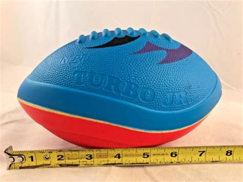 Nerf Turbo Jr Football Blue And Red Foam Small Youth Size 2004 For