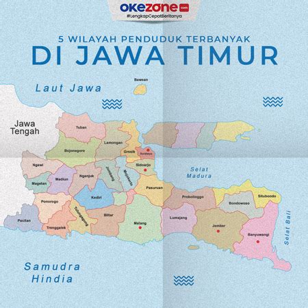 Wilayah Dengan Jumlah Penduduk Terbanyak Di Jawa Timur Foto