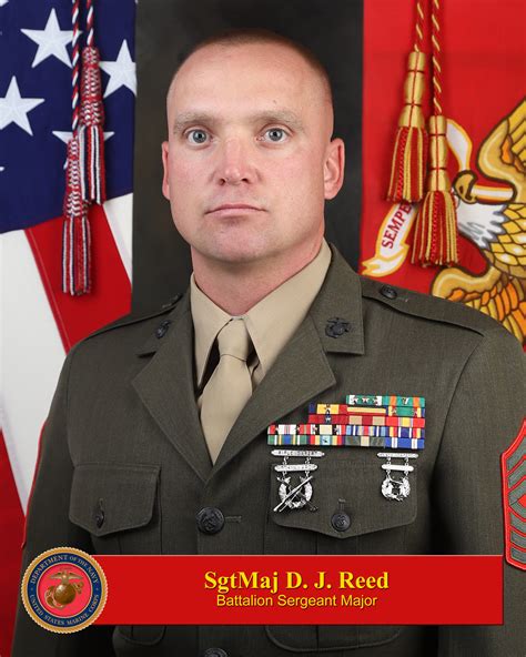 Sergeant Major D J Reed 1st Marine Logistics Group Leaders