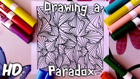 Drawing A Paradox Zentangle Optical Illusion Sandy Sandy Optical