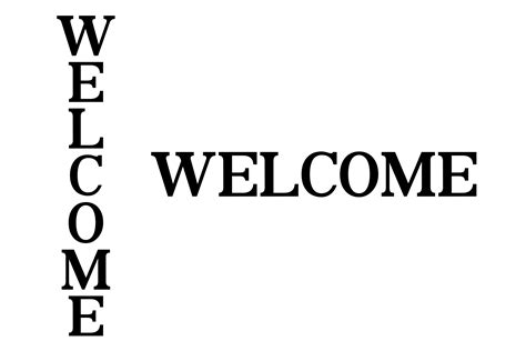 Welcome svg sign, welcome vertical | Custom-Designed Illustrations ...