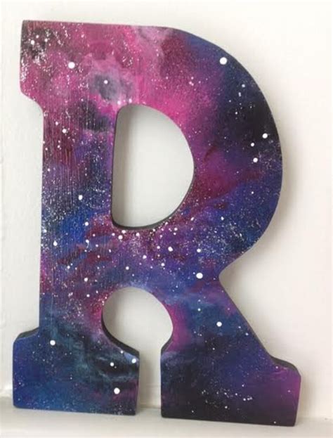 Hand Painted Galaxy Letter