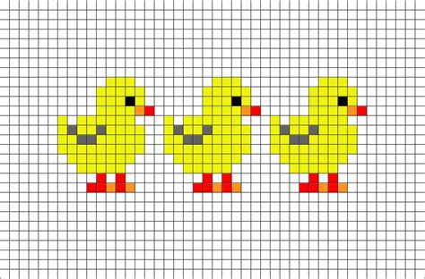 Chicks Pixel Art Brik