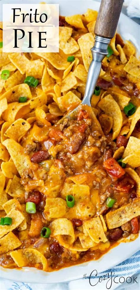This Frito Pie Recipe Has A Hearty Beef Chili Thats Topped With Cheese