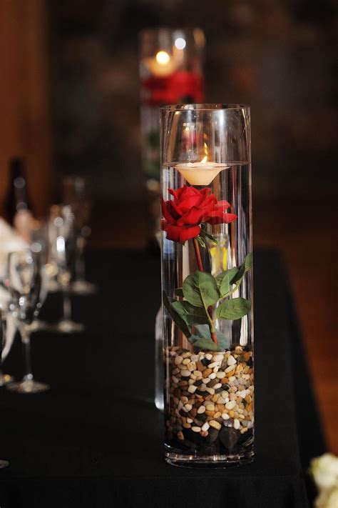 Diy Rose Floating Candle Centerpieces