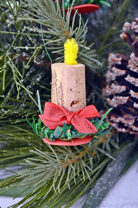 Xmas Diy Cork Ornaments How To Make Adorable Wine Cork Reindeer Pop