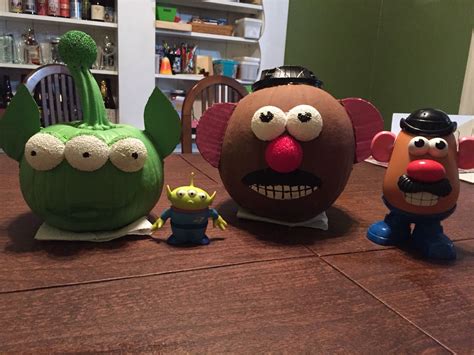 Toy Story Painted Pumpkins To Match My Kids Who Are Going As Woody And