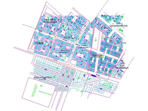 Plano urbanístico de piura peru em AutoCAD CAD 837 36 KB Bibliocad