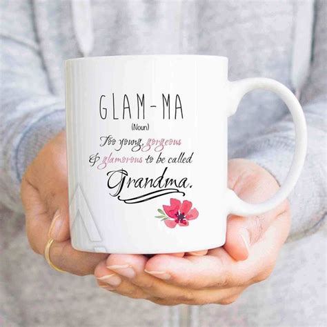 Gift & present ideas for grandma. glamma mug, mothers day gift for grandma, christmas gifts ...