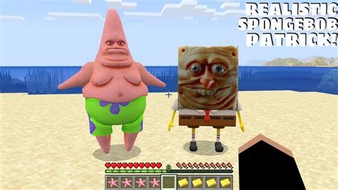 This Is Realistic Patrick And Spongebob In Minecraft Coffin Meme