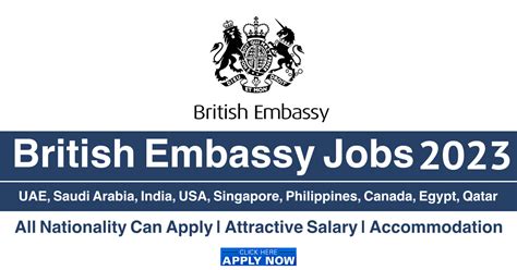 British Embassy Jobs Uae Usa Qatar Saudi Arabia Canada India