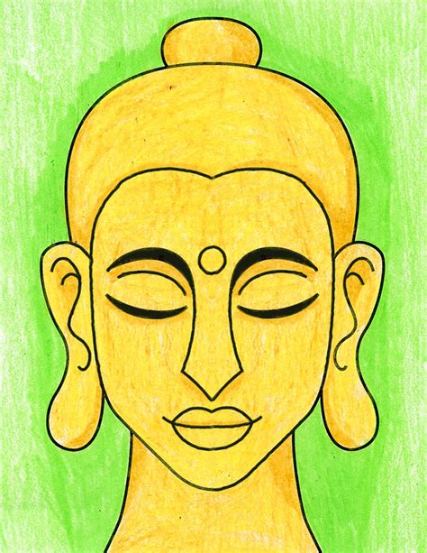Easy How To Draw Buddha Tutorial · Art Projects For Kids