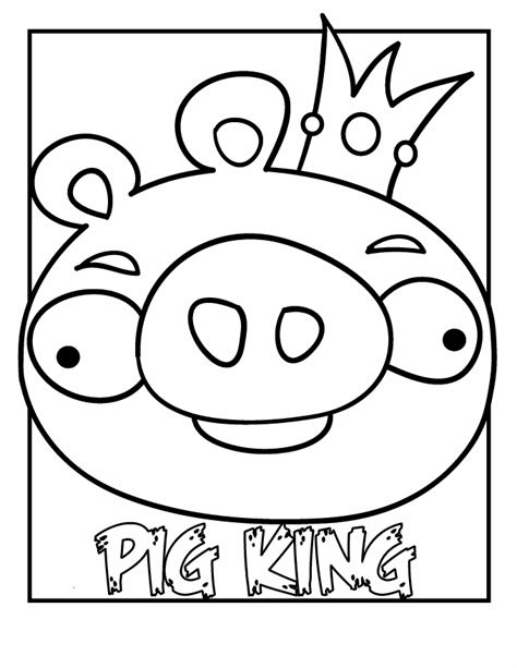 As you can see some teachers are very creative and up to. Angry Birds Pig King Printable Coloring Page ...