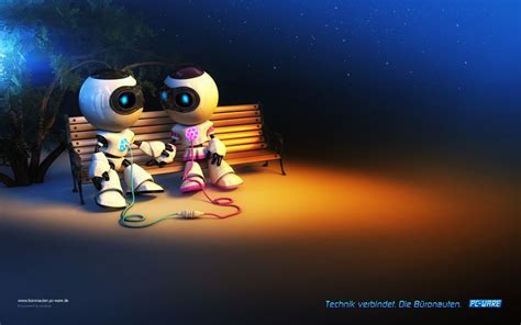 Robotic Love Wallpaper High Definition High Quality Widescreen