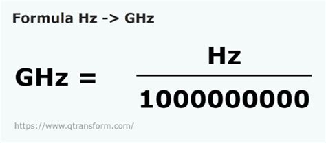 Hercios A Gigahercios Hz A Ghz Convertir Hz A Ghz