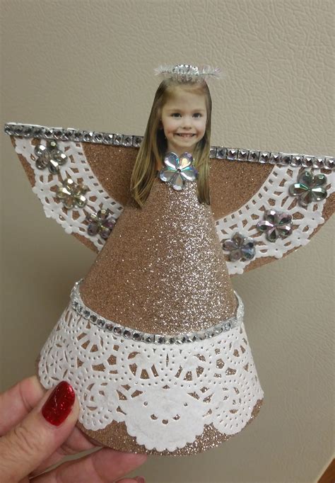 Christmas Angel Ornament With Childs Photo Christmas Crafts For