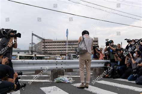 Citizen Mourns Site Where Late Former Editorial Stock Photo - Stock