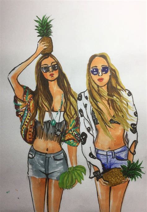 It means having someone you can tell anything to, without feeling embarrassed, although they might tease you a little! Pin by Apple on Fashion girls | Best friend drawings, Bff ...