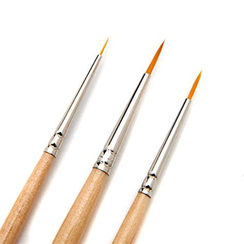 Ait Art Fine Detail Paint Brush Set 11 Paint Brushes Liner Round