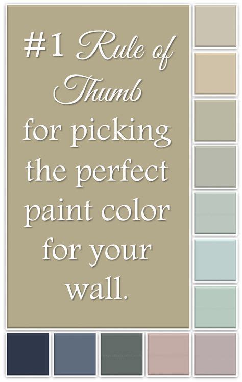The 1 Rule Of Thumb For Picking The Right Paint Color For Your Wall