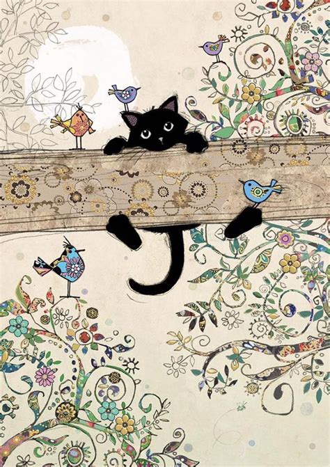 Home Twitter Black Cat Art Whimsical Art Cat Artwork