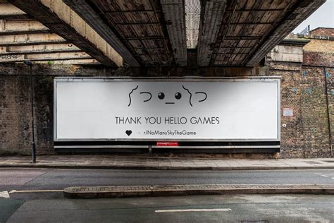 No Mans Sky Community Thank Hello Games By Hiring A Billboard Outside