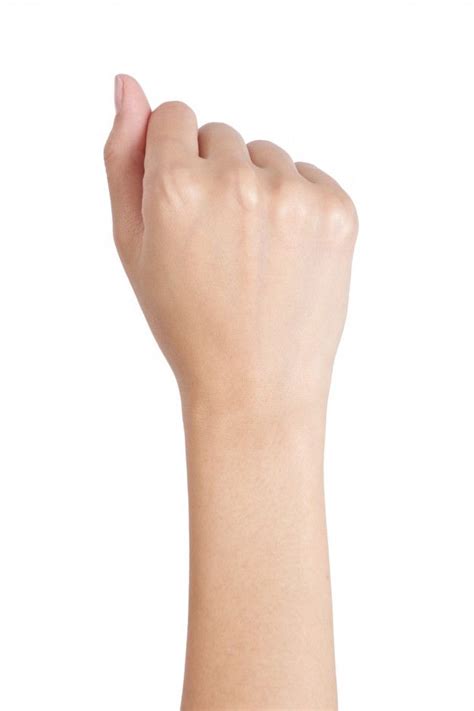 Premium Photo Woman Fist Hand Gesture Back Side Isolated On White Artofit