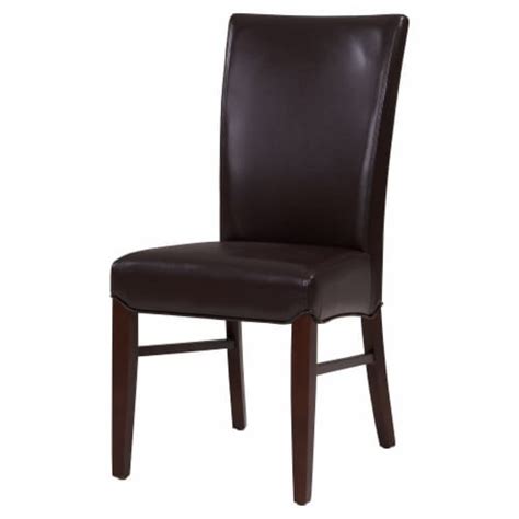 Milton Bonded Leather Dining Chairset Of 2 Coffee Bean 1 Fred Meyer