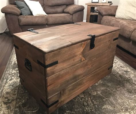 Rustic Wood Chest Toybox 10 Steps With Pictures