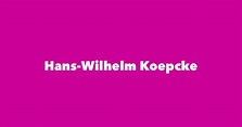 Hans-Wilhelm Koepcke - Spouse, Children, Birthday & More