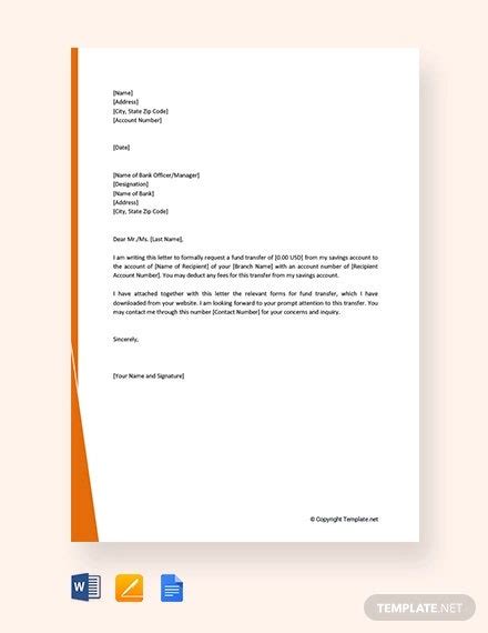 When you write a letter to bank manager for block of atm card, provide as much details as possible. 13+ Fund Transfer Letter Templates - PDF, Doc, Apple Pages, Google Docs | Free & Premium Templates